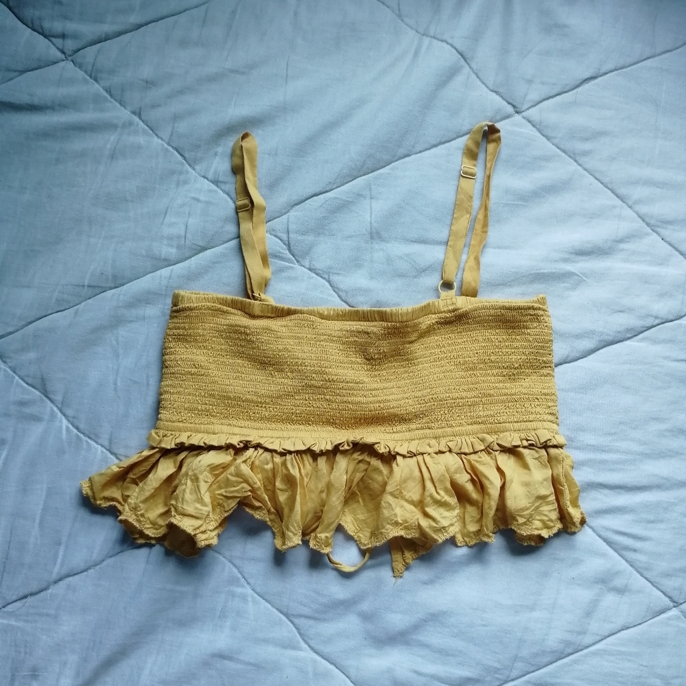 WILFRED Dareau Camisole Cairo Gold Modal La Boheme Small Aritzia - Picture 7 of 9